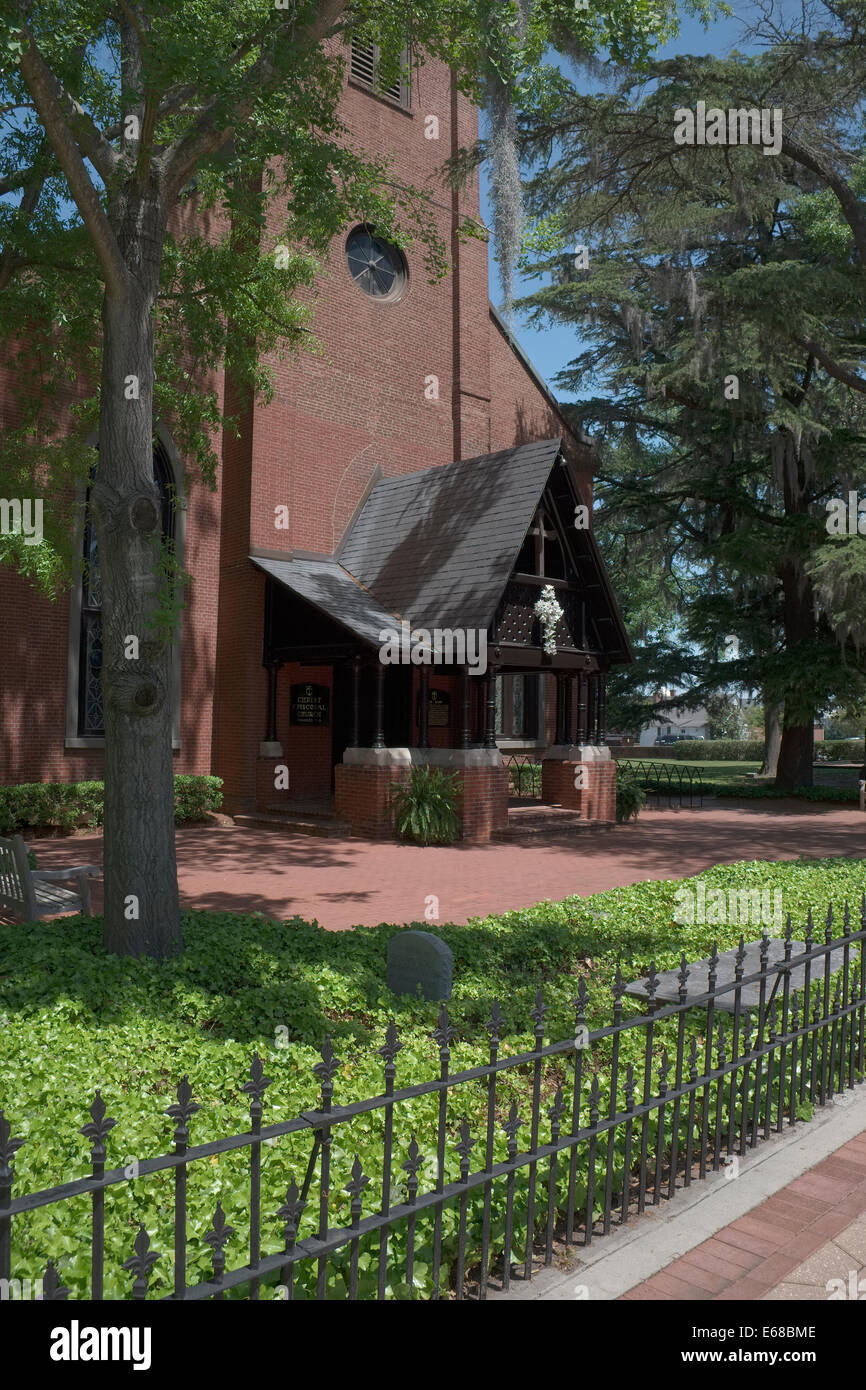 New Bern, North Carolina. Christ Episcopal Church. Pollock Street Stockfoto