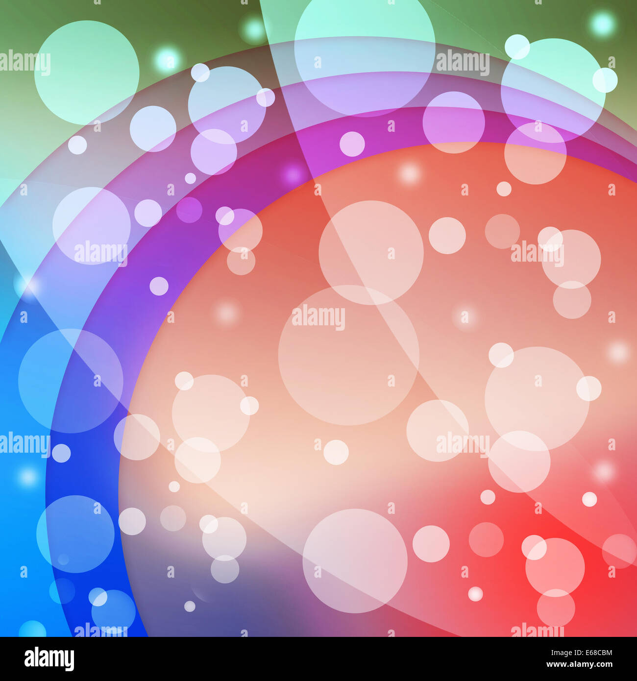 Bläschen und Bögen Hintergrund Bedeutung Punkte und Kurven Stockfoto