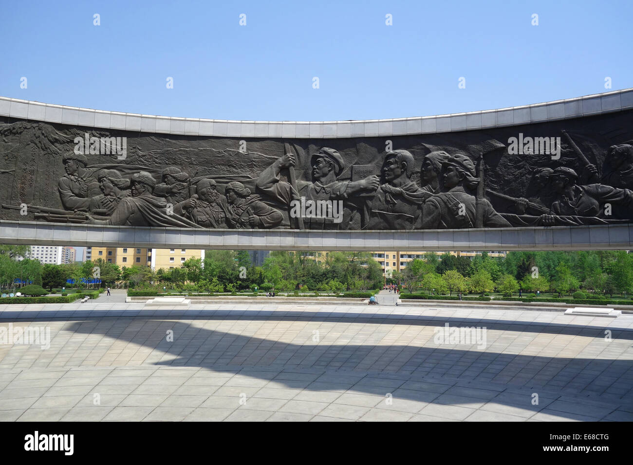 Das Denkmal an Gründung und koreanische Arbeiter Partei Stiftung Denkmal oder Korea Arbeiterpartei in Pyongyang, Nordkorea Stockfoto