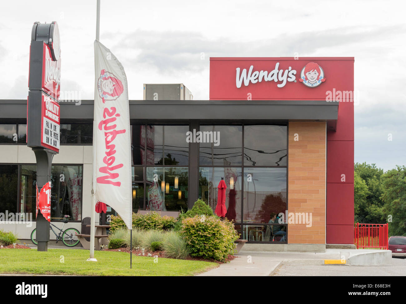 Wendy's-Restaurant in Peterborough, Ontario Stockfoto