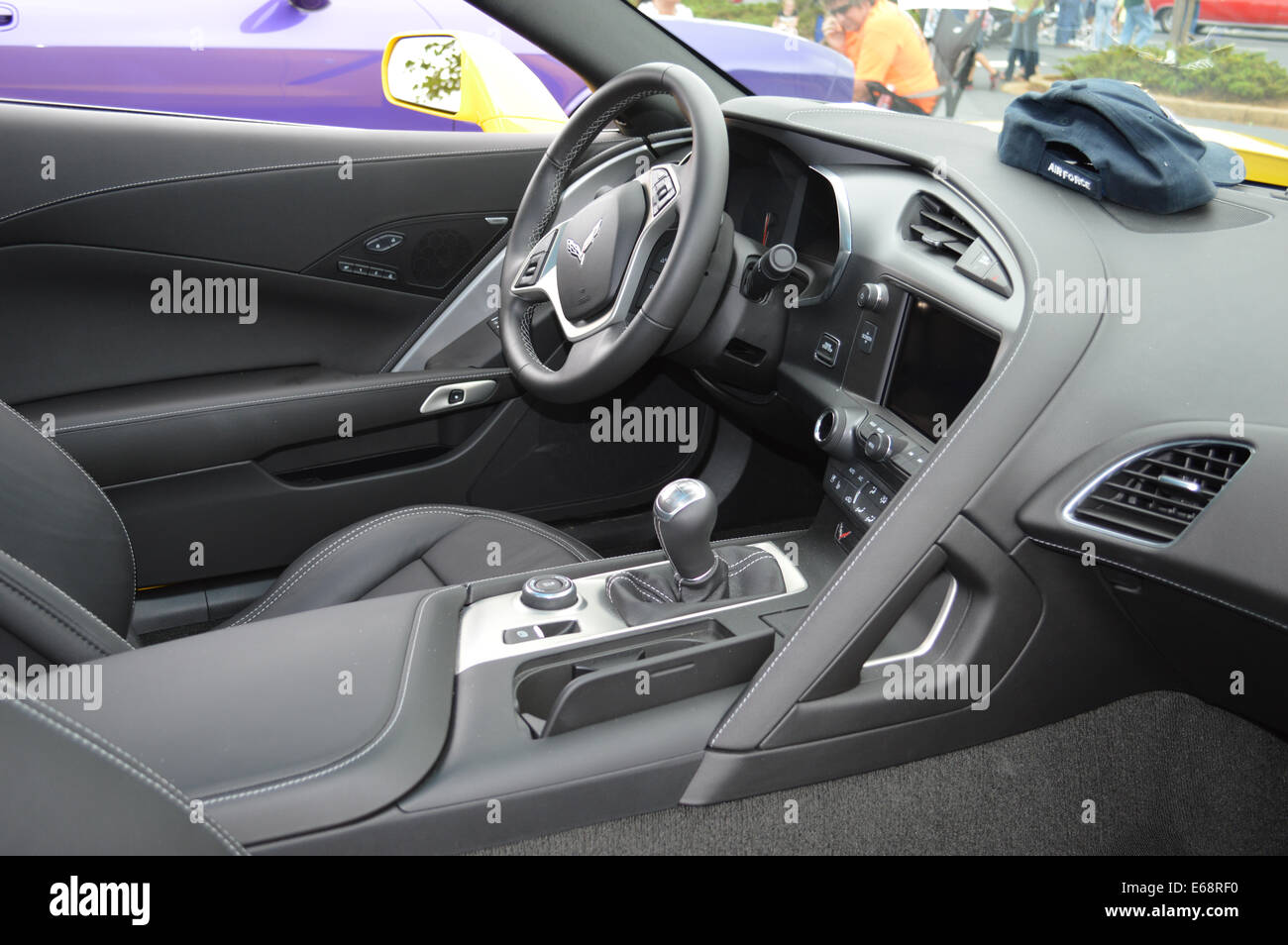 2014 Chevrolet Corvette C7 Interieur Stockfoto Bild