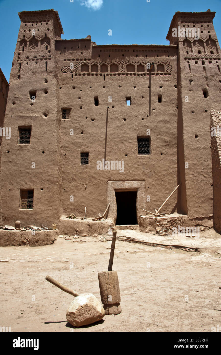 Ksar von Aït Benhaddou; UNESCO-Weltkulturerbe, Provinz Ouarzazate, Marokko Stockfoto