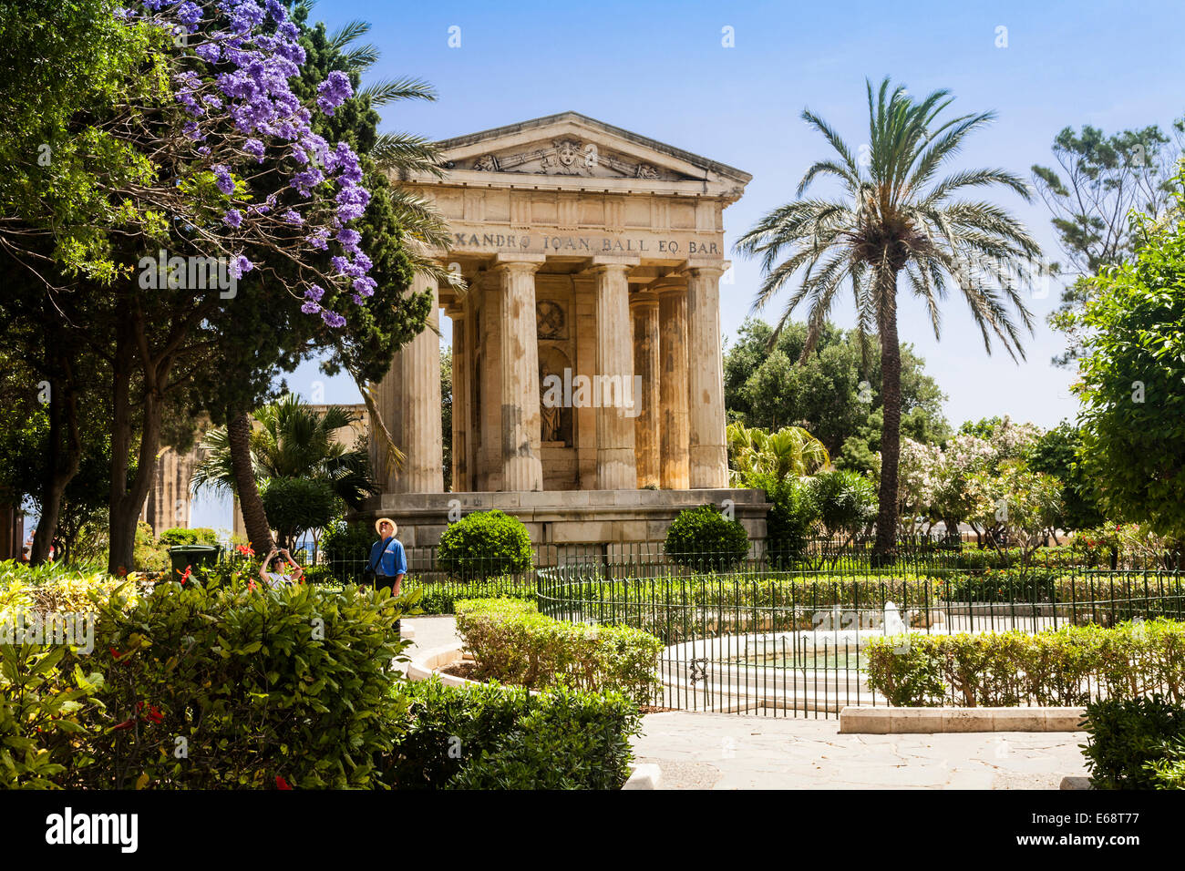 Lower Barrakka Gardens, Valletta, Malta Stockfoto