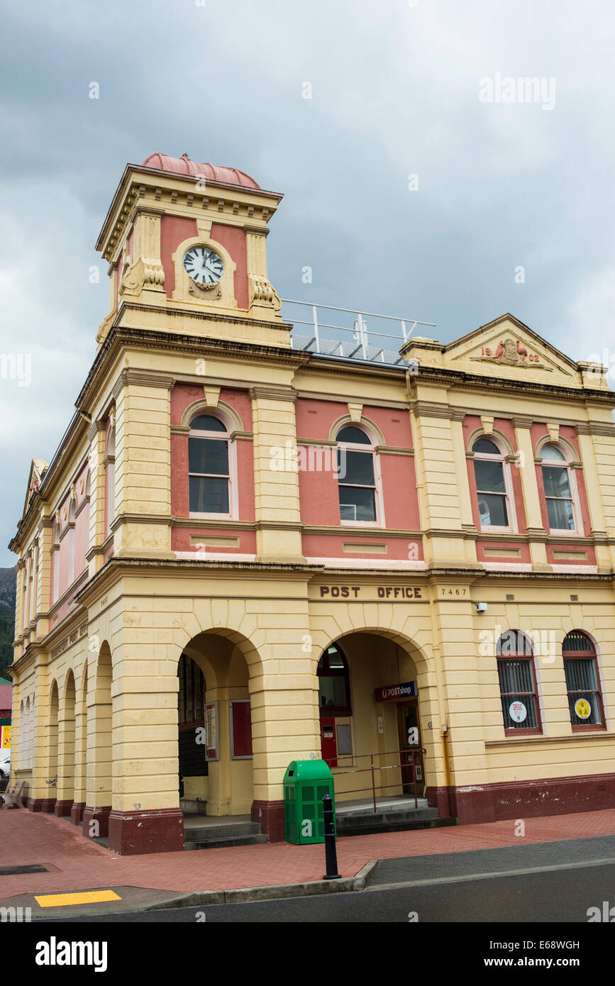 Postamt, Queenstown, Tasmanien Stockfoto