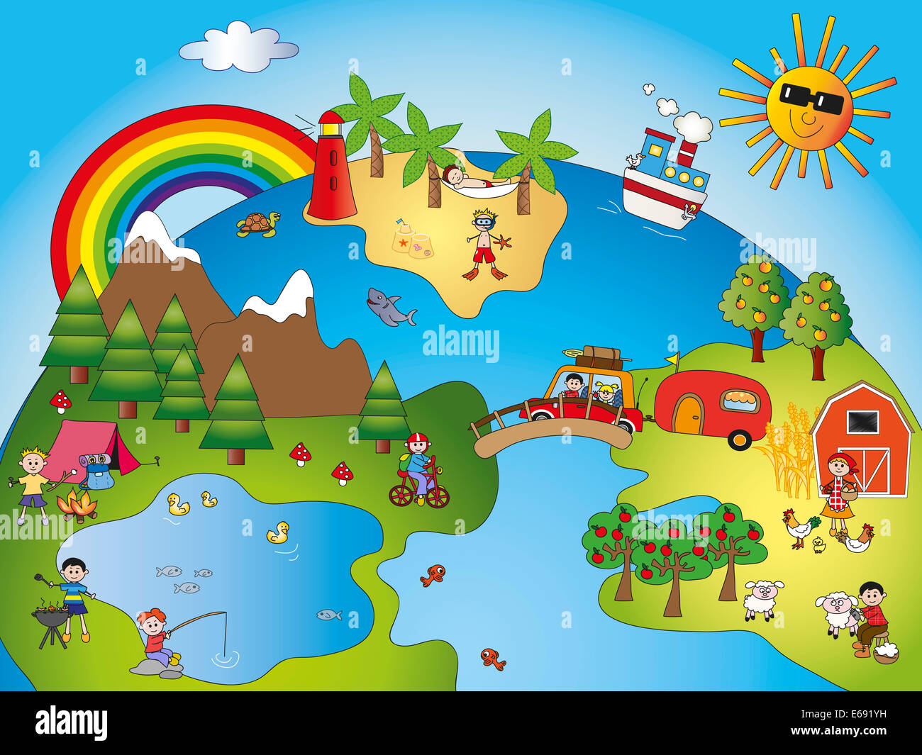 Entdecke die Welt der Fantasie mit dem Kinderbilder Set!