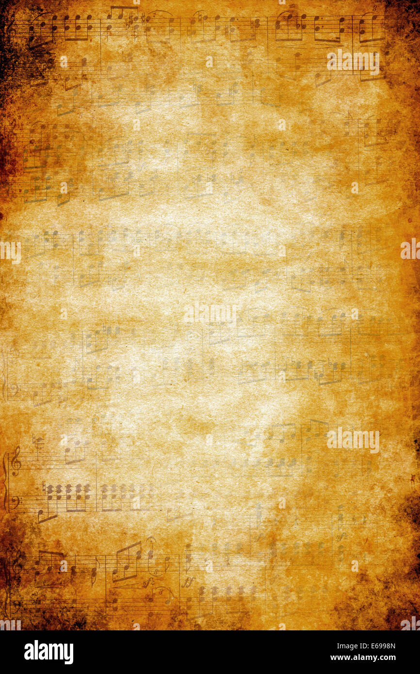 Grunge-Musik-Hintergrund Stockfoto