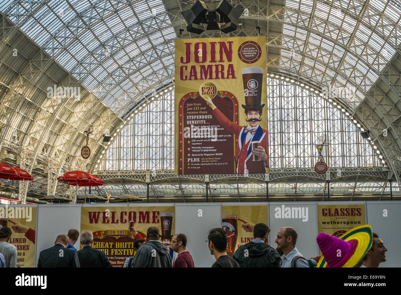 Great British Beer Festival, 2014. Stockfoto