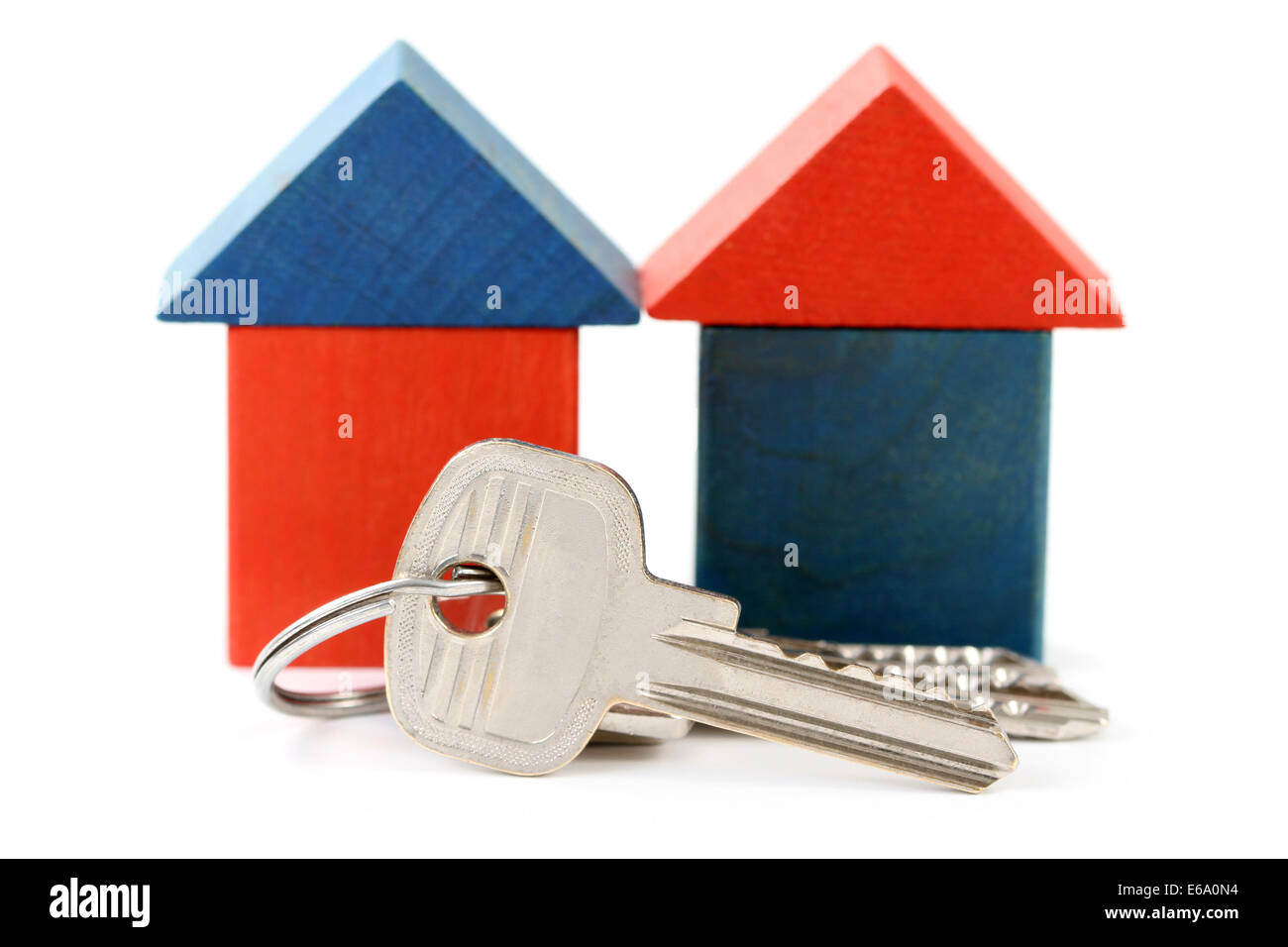 Haus, Eigentum, Hausschlüssel Stockfoto
