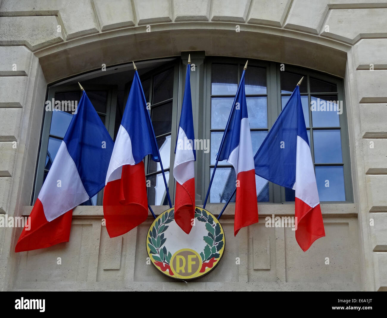Frankreich Flagge Stockfoto