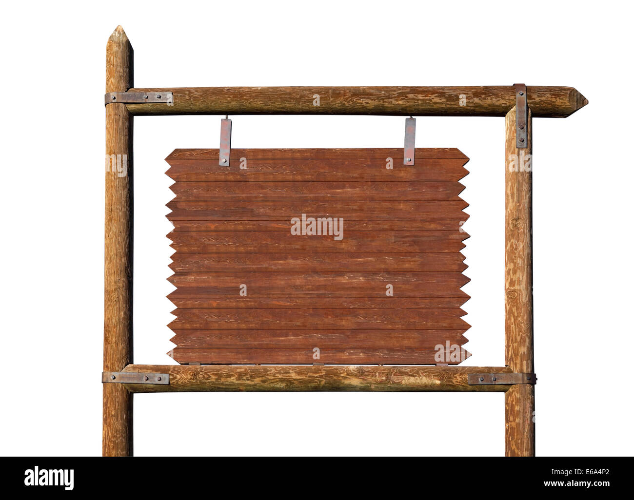 Leere Westernstil Autobahn Nachricht Plakatwand. Stockfoto