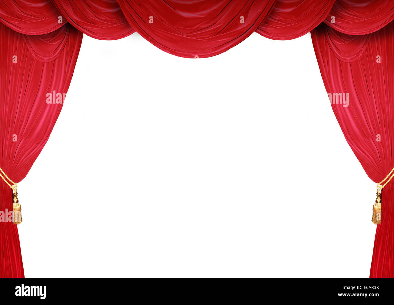 Vorhang, Theatervorhang Stockfoto