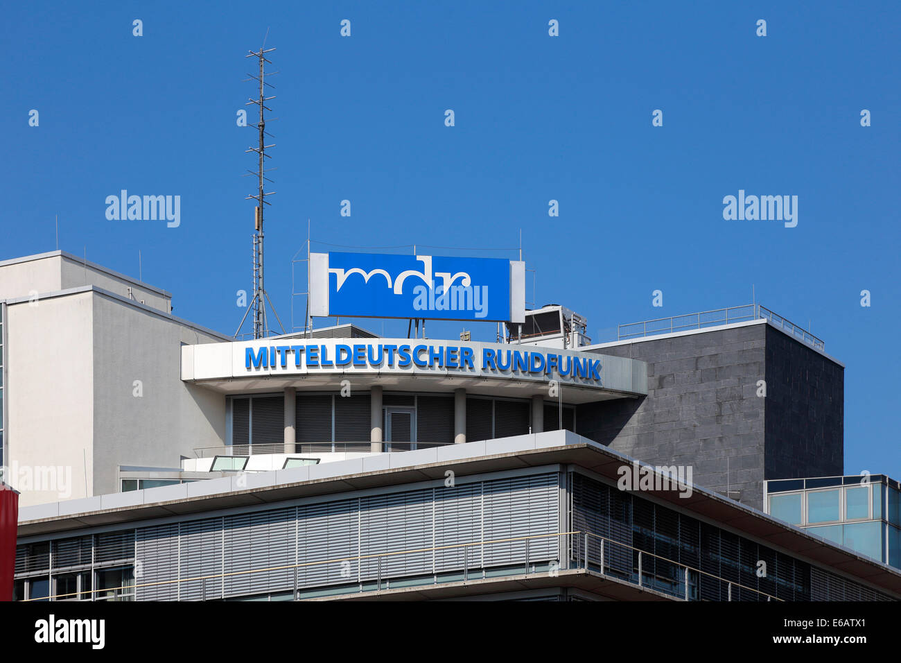 Halle MRD Mitteldeutscher Rundfunk Stockfoto