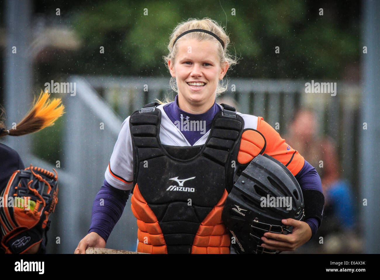 Haarlem, Niederlande. 17. August 2014. Weltmeisterschaft Softball, Haarlem, NL Bilder auf Sonntag, 17. August 2014 Credit: Jan de Wild/Alamy Live News Stockfoto