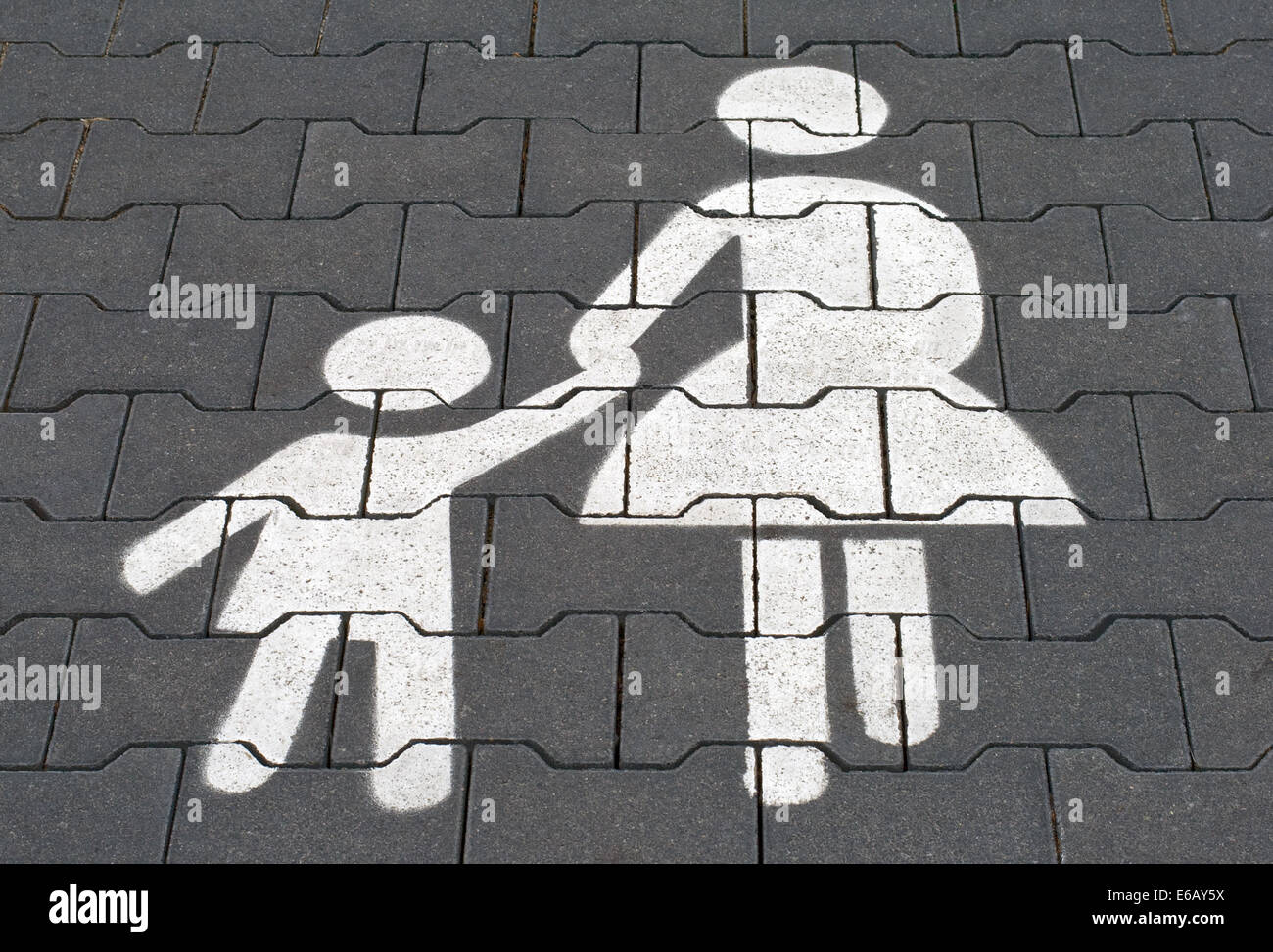 Fussganger Piktogramm Gehweg Stockfotografie Alamy