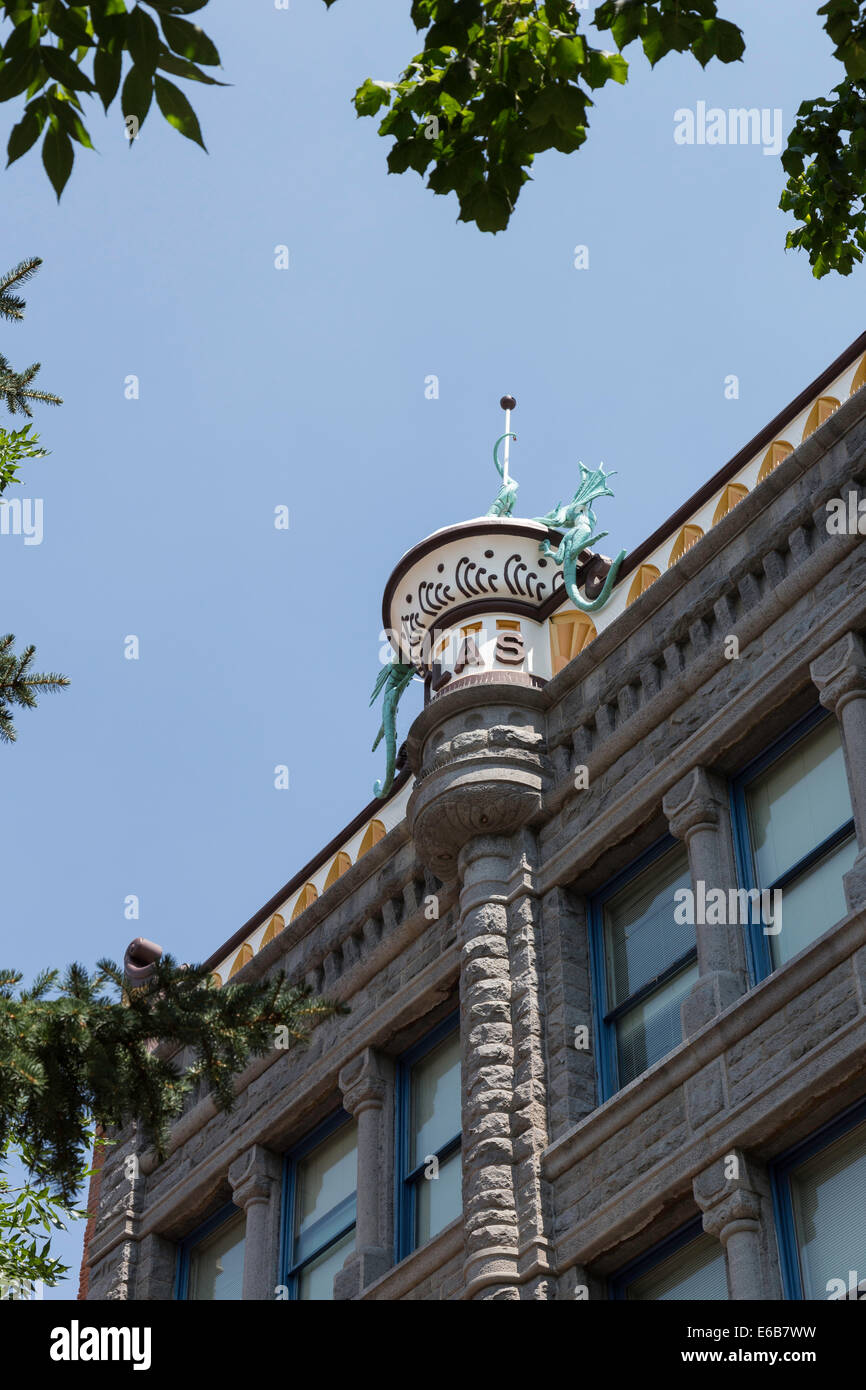 Last Chance Gulch Pedestrian Mall, Helena, Montana Stockfoto