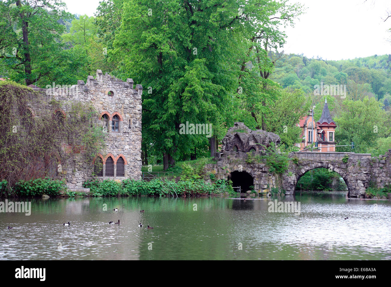 Meiningen Thüringen englischen Garten Stockfoto