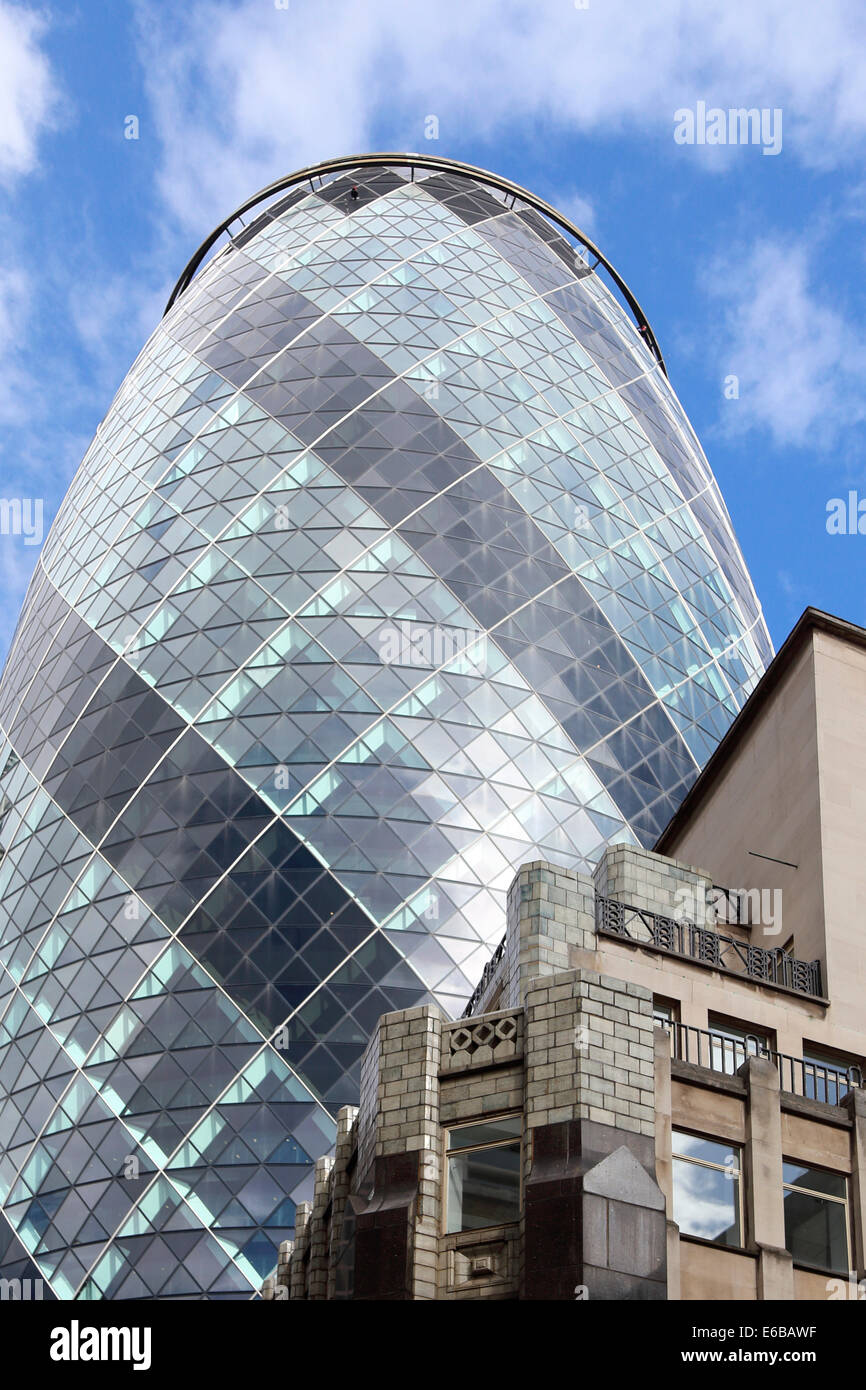 Großbritannien-Großbritannien-London die Gurke Stockfoto