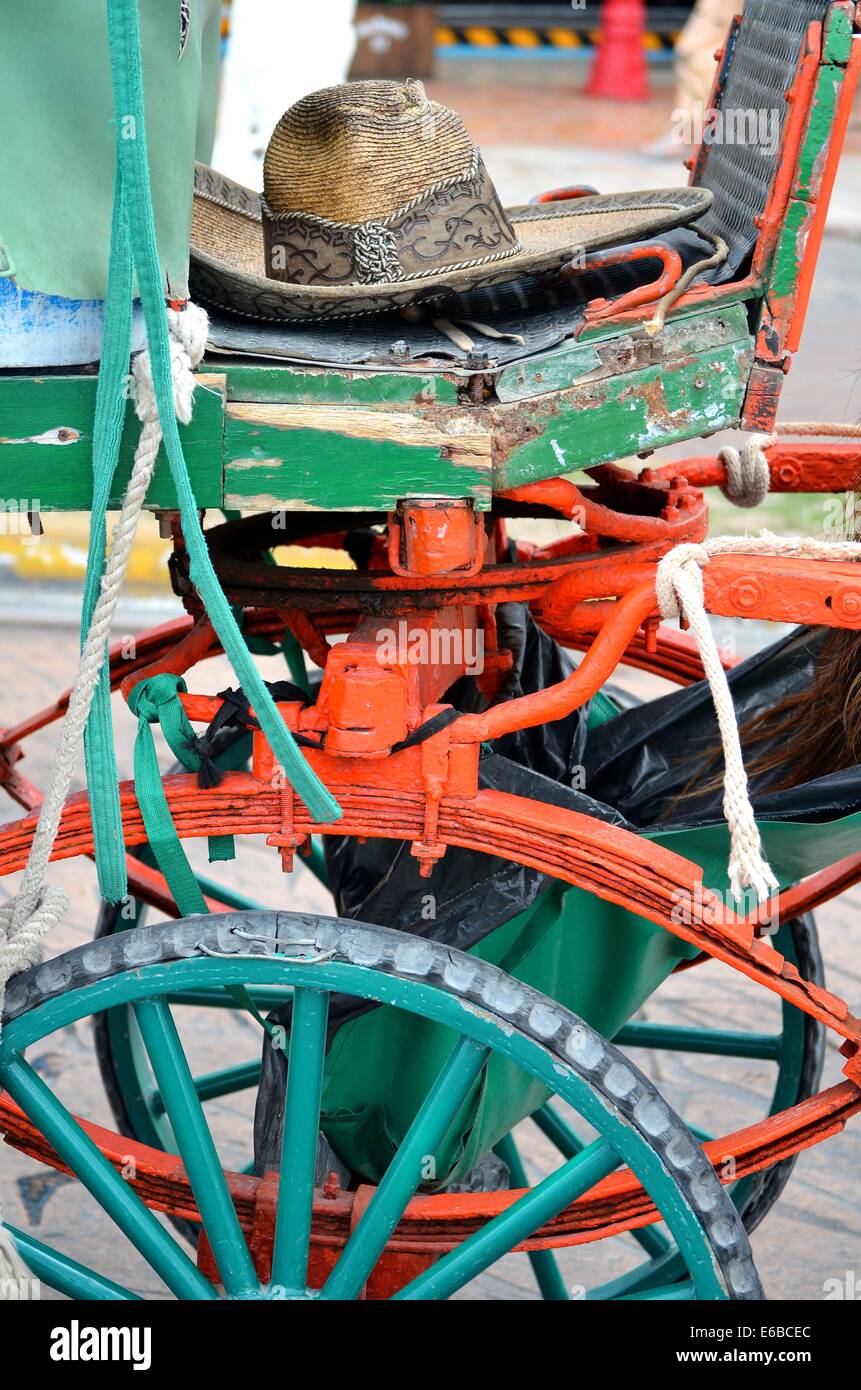 Sombrero und Kabine in Mexiko Stockfoto