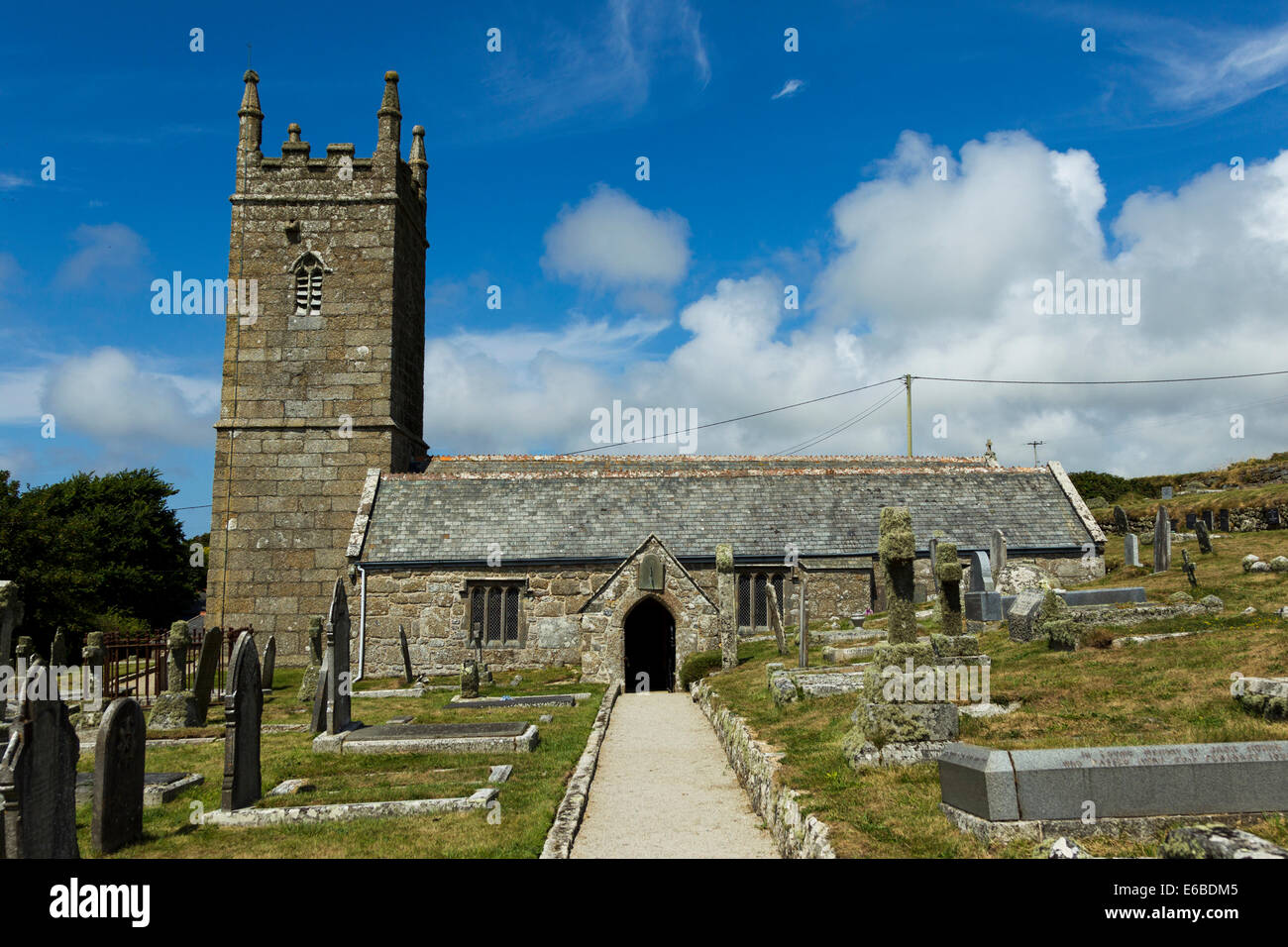 St. Levan Kirche Cornwall UK Stockfoto