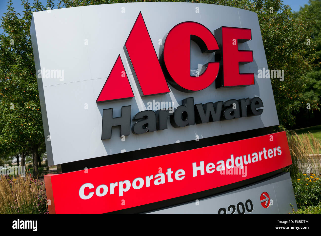 Das Hauptquartier der Ace Hardware in Oak Brook, Illinois. Stockfoto
