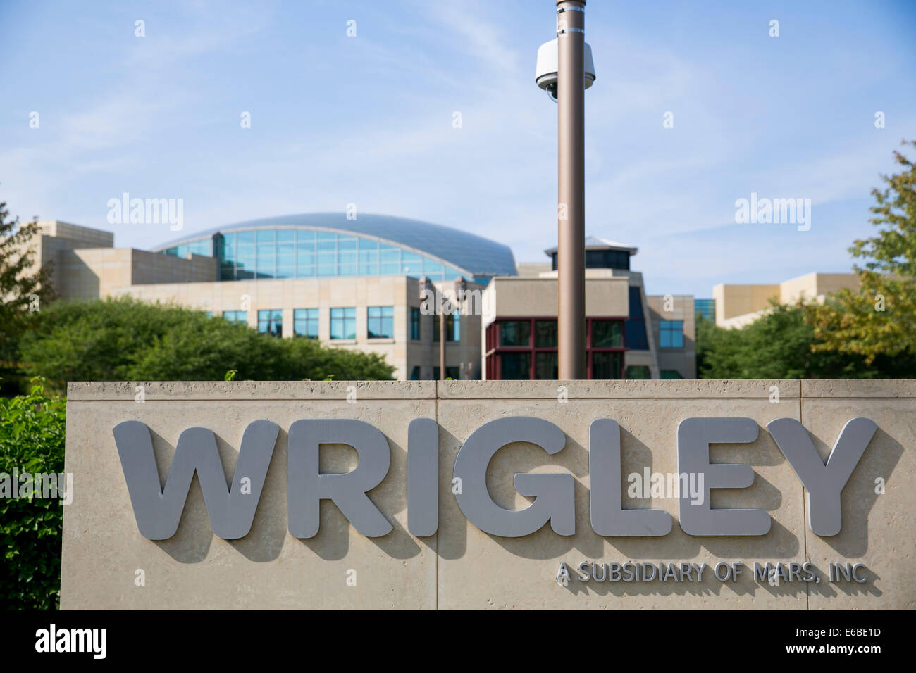 Der Hauptsitz von William Wrigley Jr. Company in Chicago, Illinois. Stockfoto