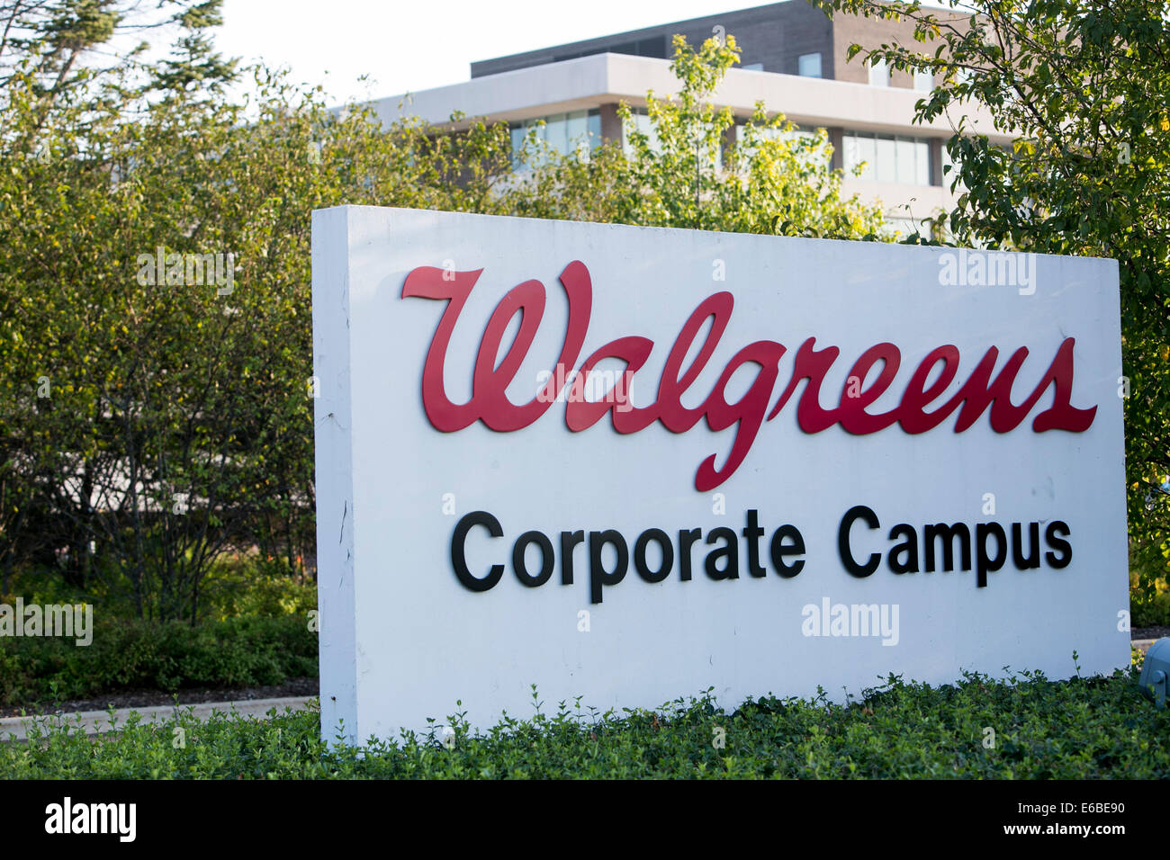 Der Hauptsitz von Walgreens in Deerfield, Illinois. Stockfoto
