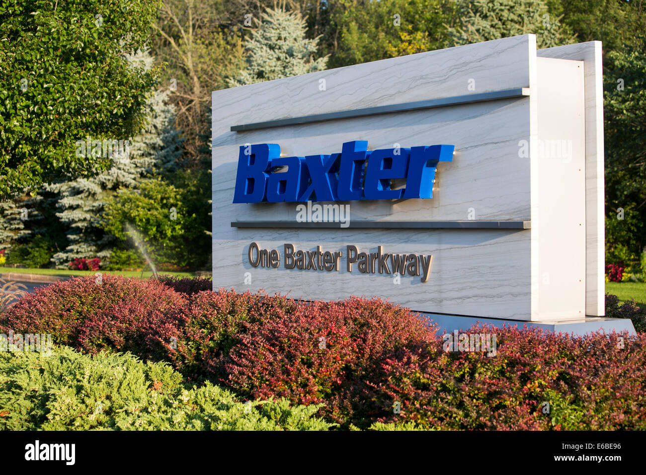 Der Hauptsitz von Baxter International Inc. in Deerfield, Illinois  Stockfotografie - Alamy