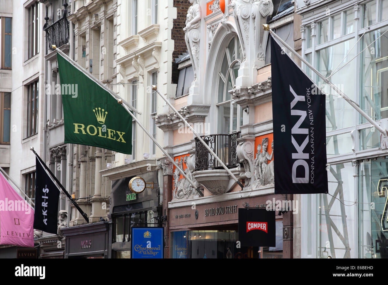 Großbritannien Großbritannien London New Bond Street Stockfoto