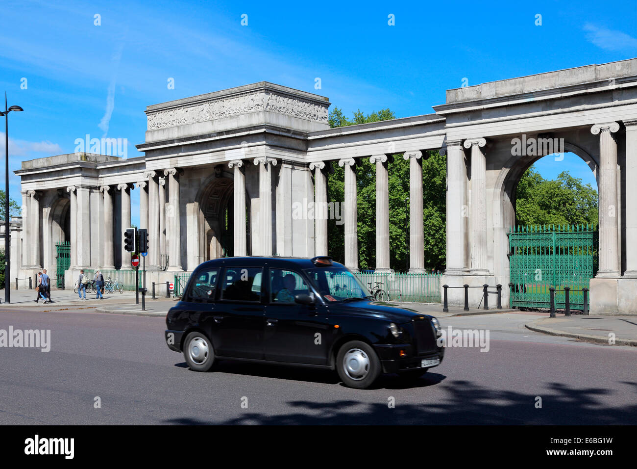 Großbritannien Großbritannien London City of Westminster Hyde Park Gate Hyde Park Corner Stockfoto
