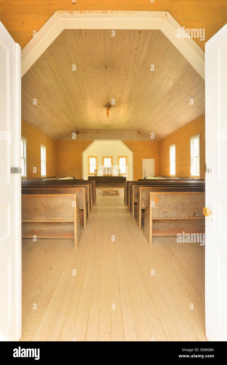 Missionary Baptist Church, Cades Cove, tolle Smoky Mountains National Park, Tennessee, USA Stockfoto