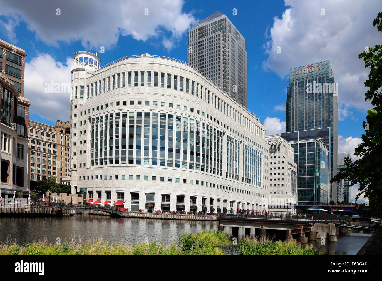 Großbritannien Großbritannien London Canary Wharf Isle of Dogs Tower Hamlets Docklands Stockfoto