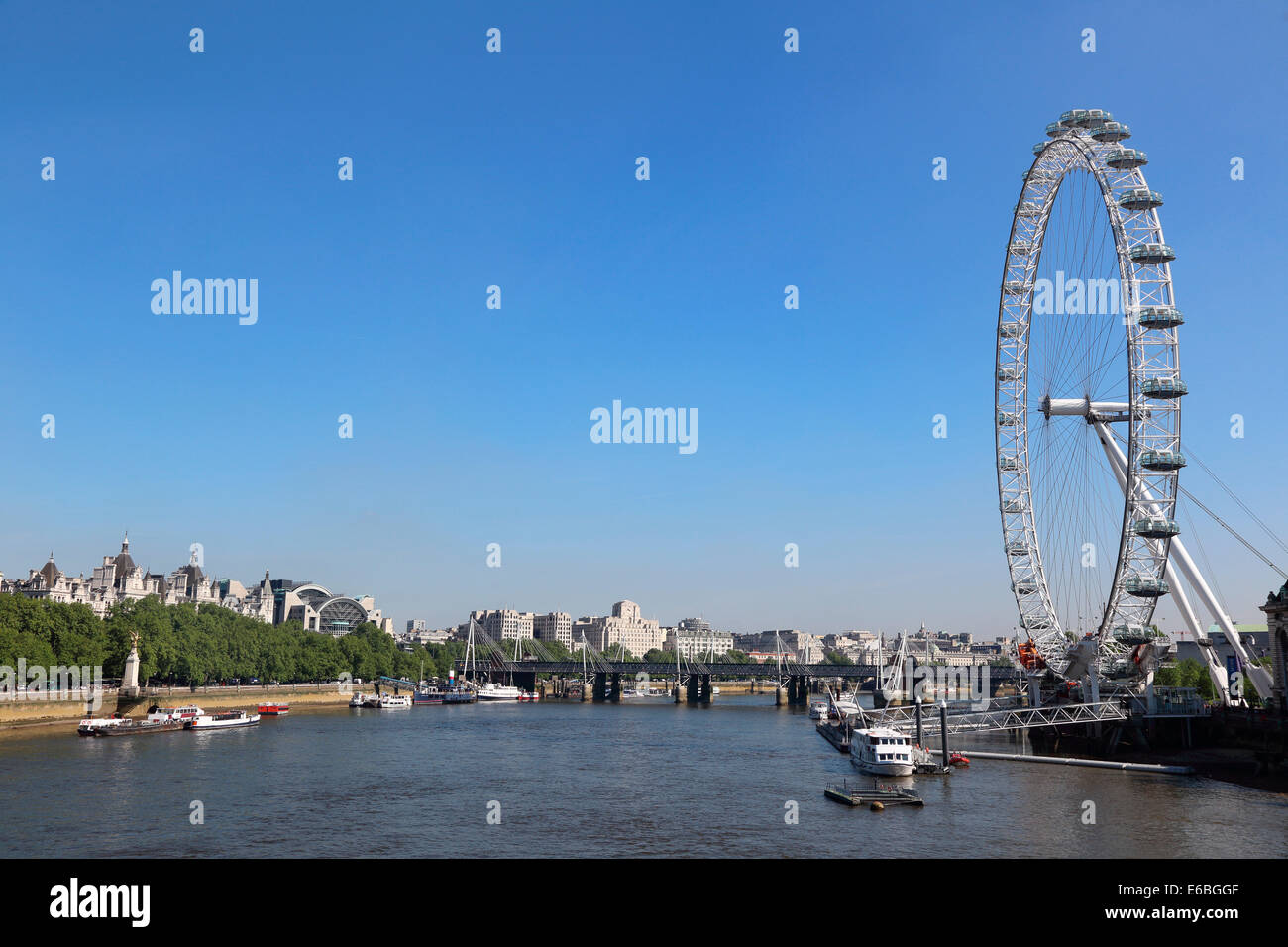 Großbritannien Großbritannien London London Eye Millennium Wheel Stockfoto