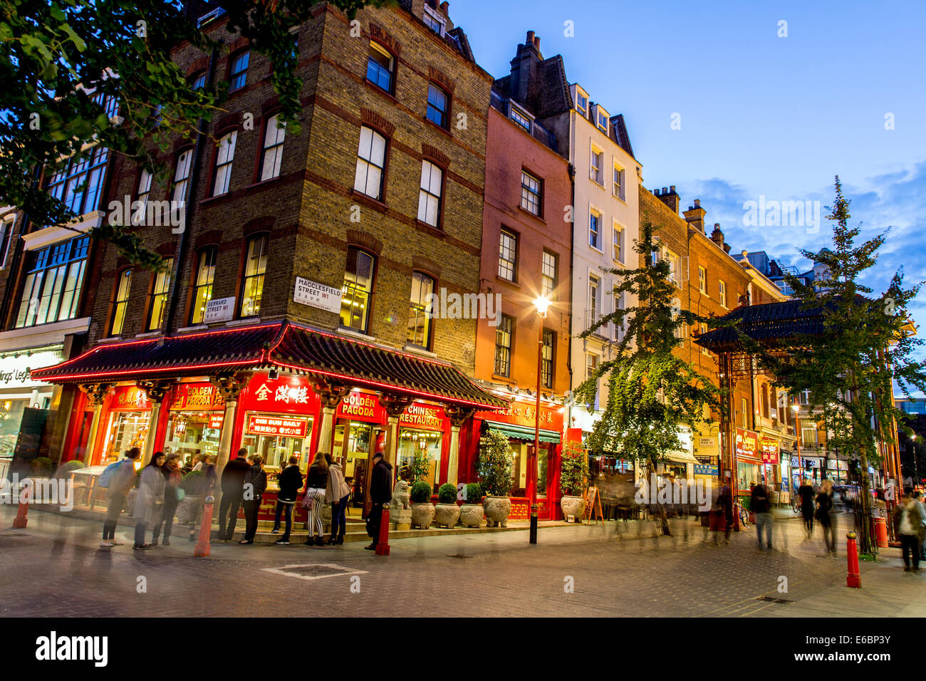 Chinatown-Nacht-London-UK Stockfoto