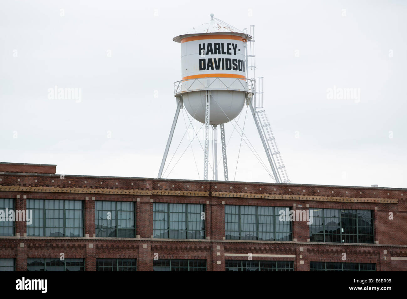 Der Hauptsitz von Harley-Davidson Inc. in Milwaukee, Wisconsin. Stockfoto