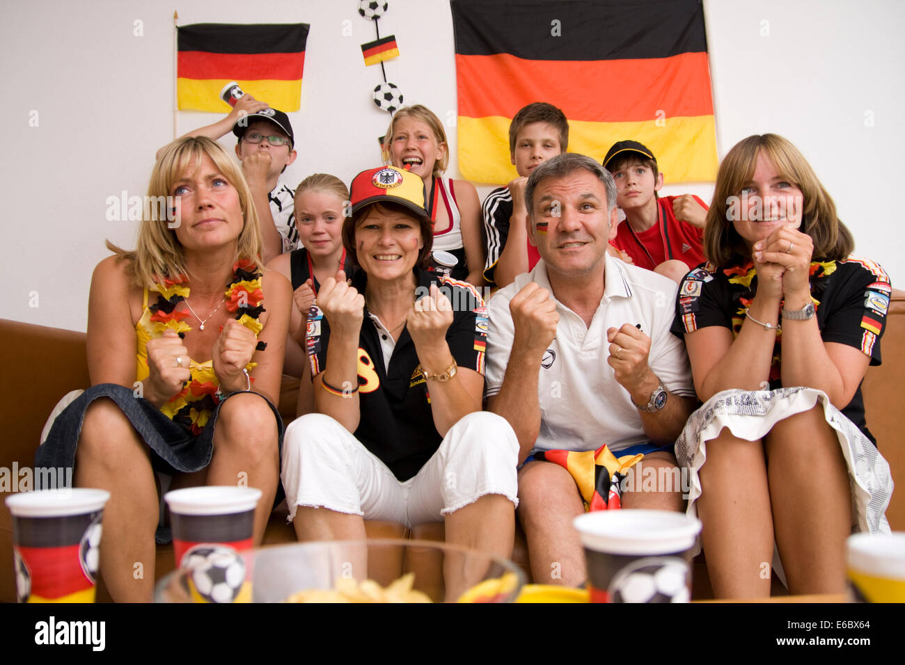 Fußball, Fan, Fanartikel, deutsche fans Stockfoto