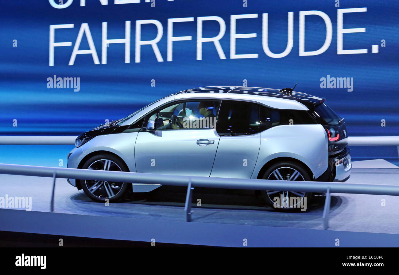 Elektroauto BMW i3 bei der 65. International Motor Show IAA 2013 in Frankfurt am Main Stockfoto