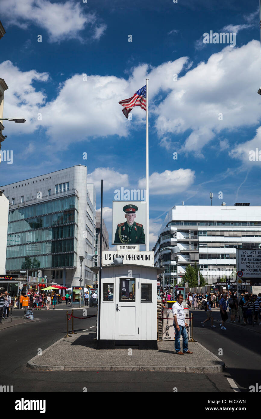Checkpoint Charlie Berlin Deutschland Stockfoto