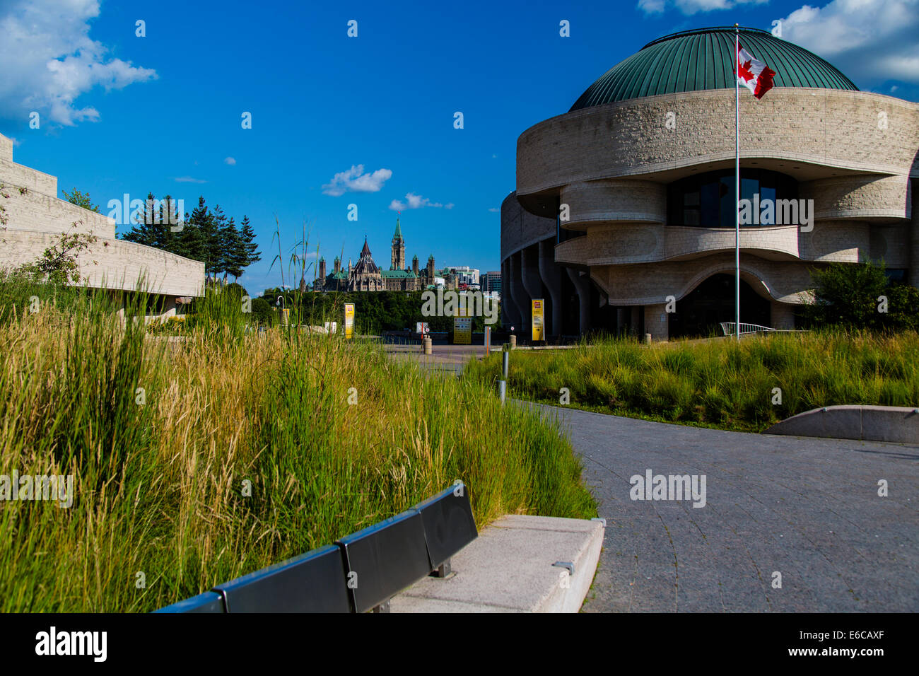 Gatineau Quebec Kanada National Capital Region. Canadian Museum of Civilization Stockfoto