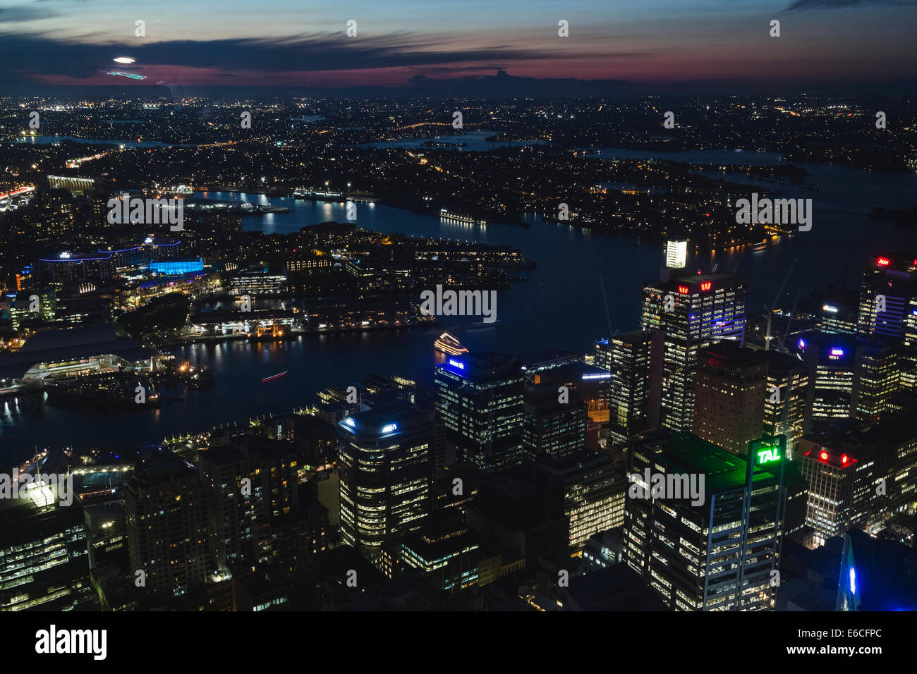 Blick auf Sydney von oben Stockfoto