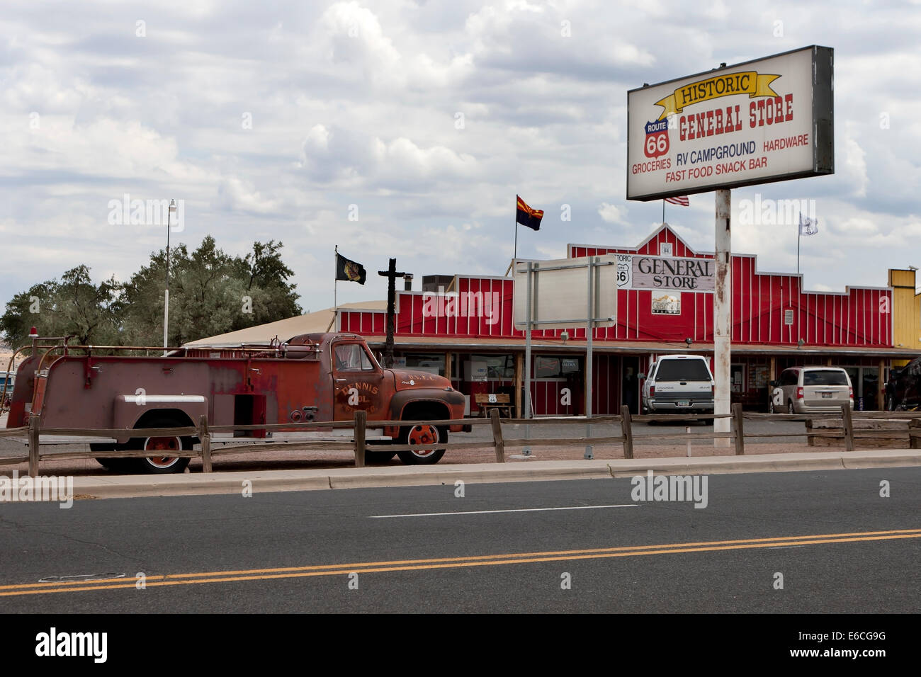 Die historischen Gemischtwarenladen in Arizona Stockfoto