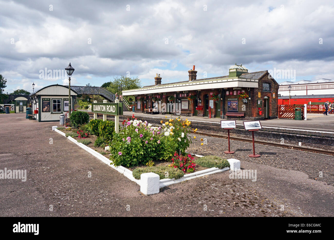 Buckingham Railway Centre Quainton nahe Aylesbury London England mit stillgelegten Quainton Station Stockfoto