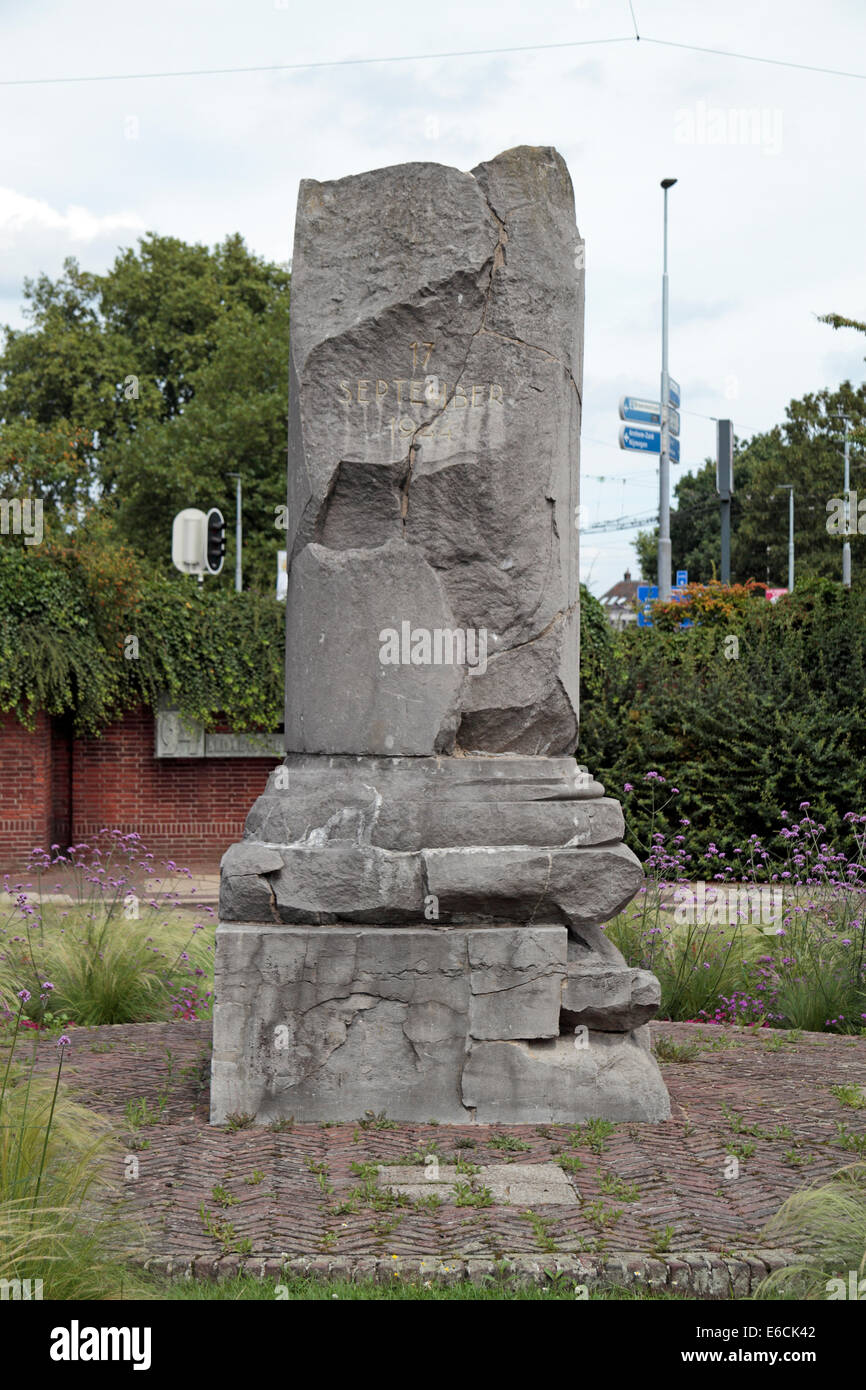 Die 1. Luftlandedivision Gedenkstätte auf Luft Plein in Arnheim, Gelderland, Niederlande. Stockfoto