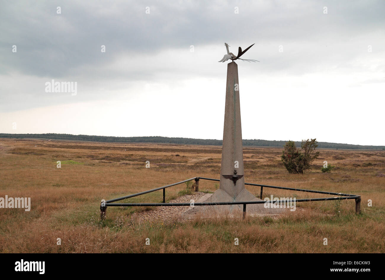 Taube des Friedens Airborne Denkmal am Ginkelse Heide, wo der British 1st Airborne, westlich von Arnheim, Niederlande gelandet. Stockfoto