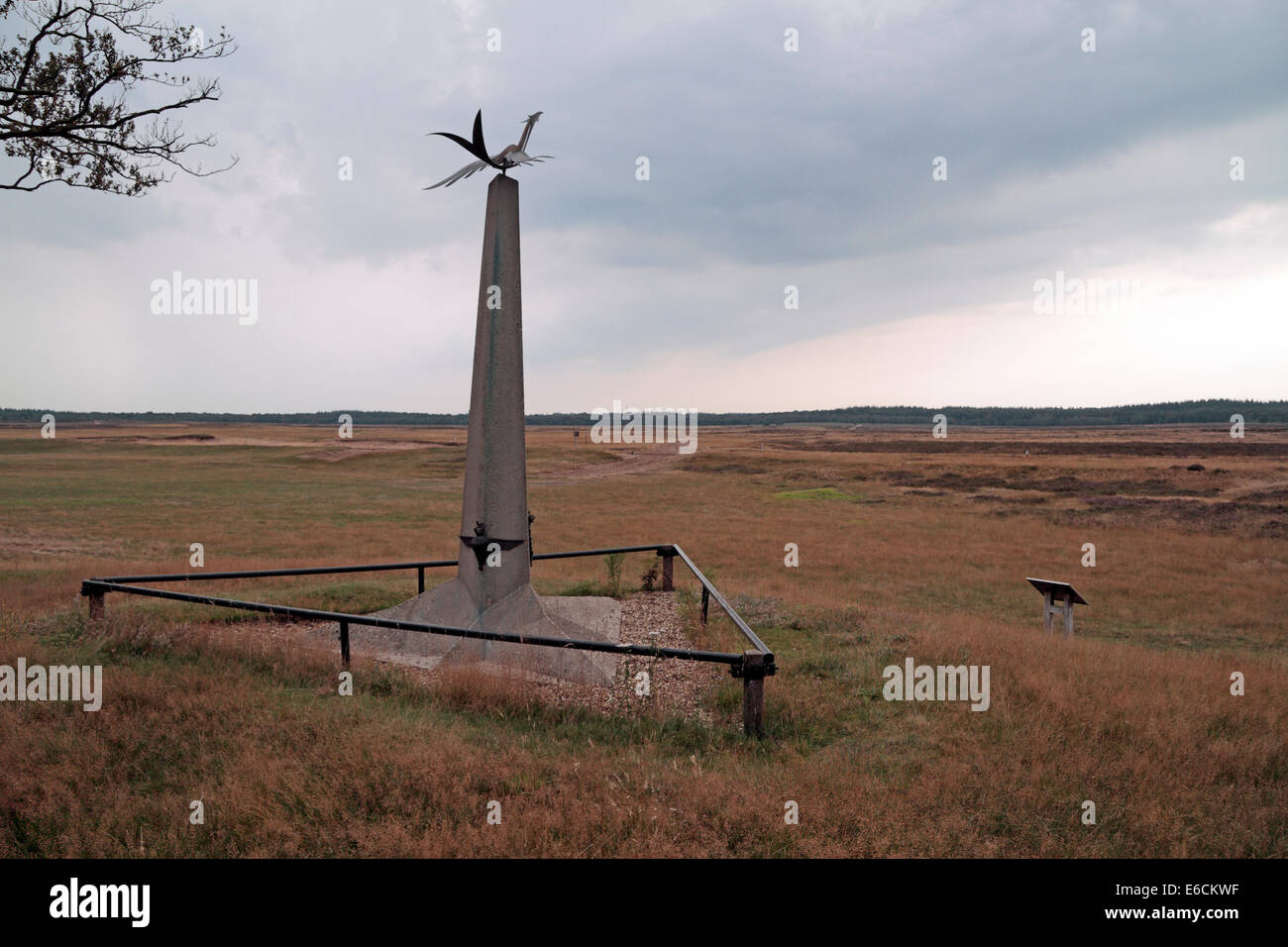Taube des Friedens Airborne Denkmal am Ginkelse Heide, wo der British 1st Airborne, westlich von Arnheim, Niederlande gelandet. Stockfoto