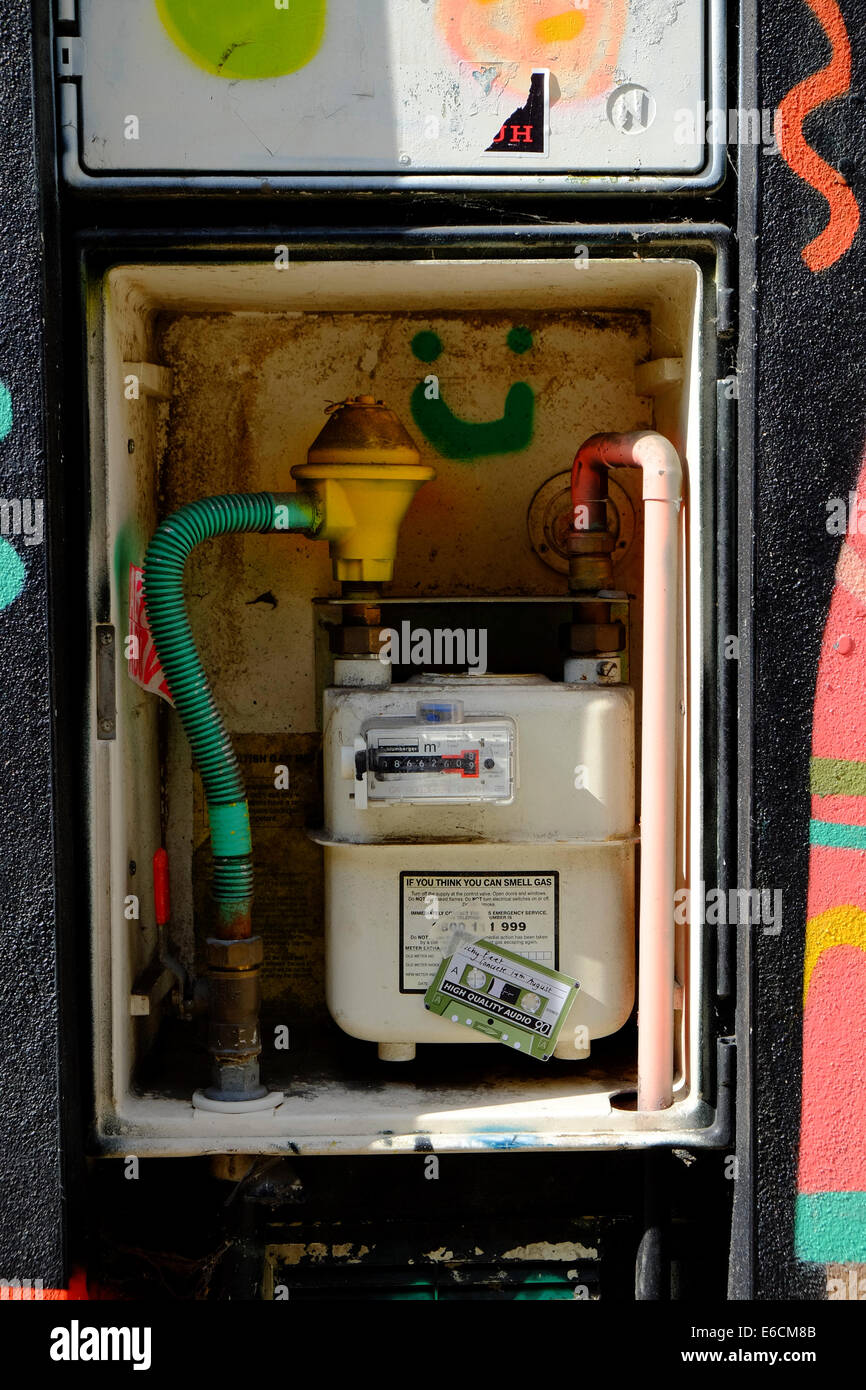 Außen Gaszähler Stockfotografie - Alamy
