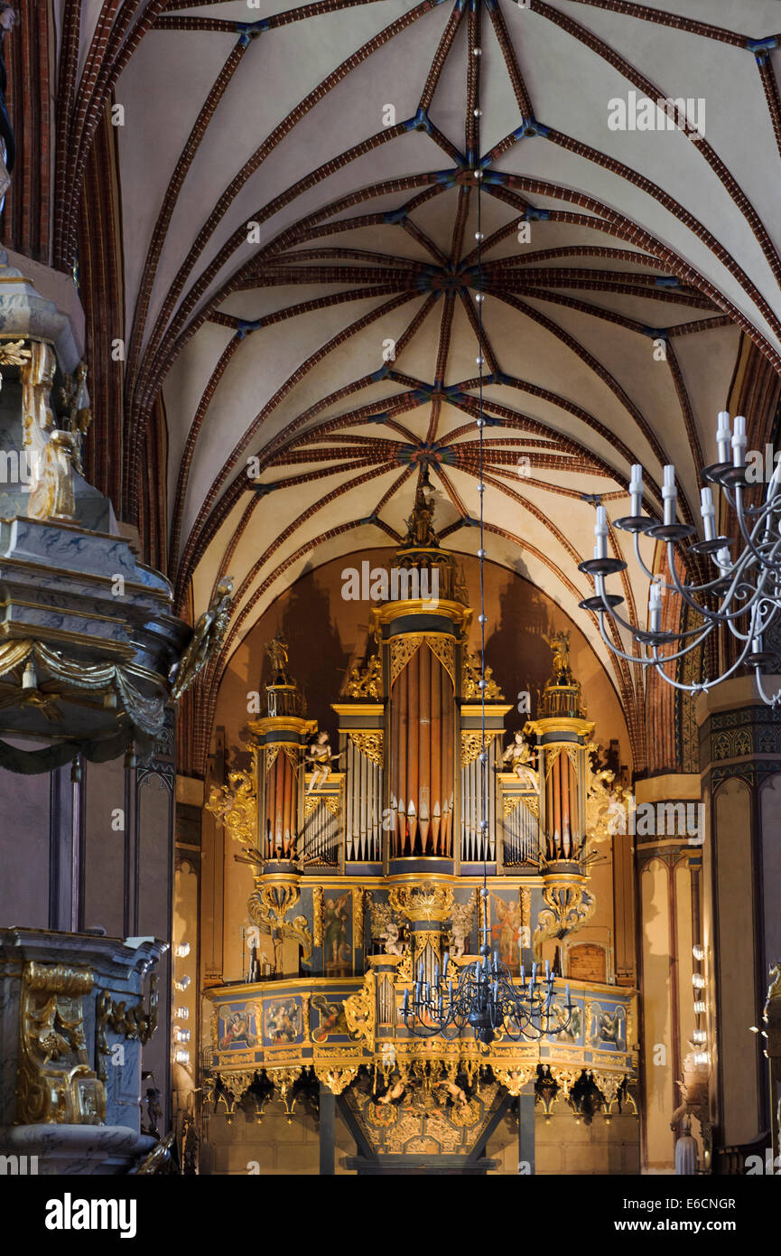 Barock-Orgel in der Kathedrale in Frauenburg in Polen, Europa Stockfoto