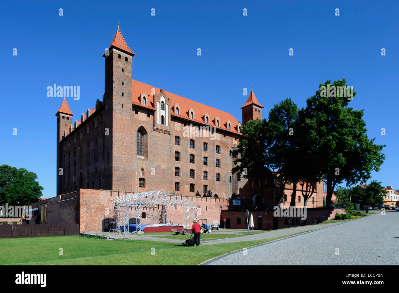 Burg des Deutschen Ordens in Griew, Polen, Europa Stockfoto