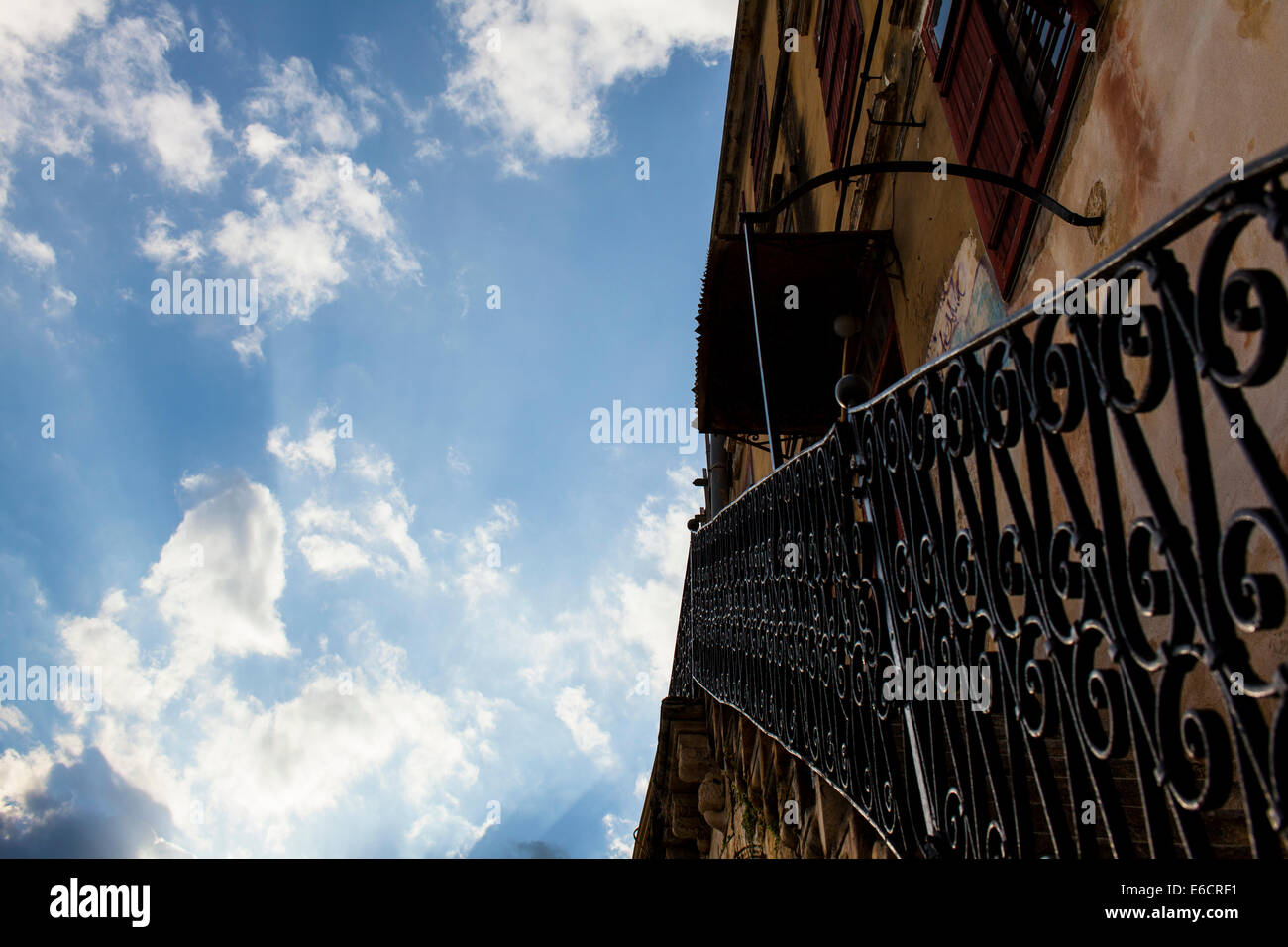 Treppe POV in Kreta, Griechenland Stockfoto