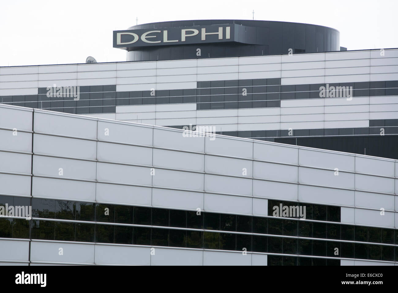 Eine Anlage von Auto-Teile-Hersteller Delphi Automotive in Troy, Michigan besetzt. Stockfoto