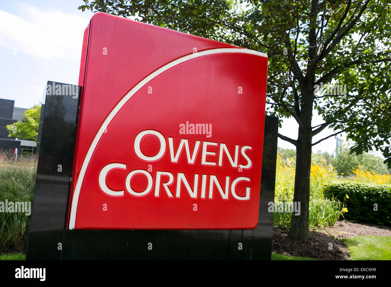 Der Hauptsitz von Owens Corning in Toledo, Ohio. Stockfoto